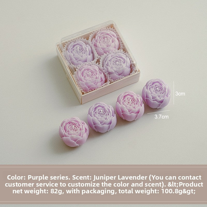 Handmade Floral Scented Candles Gift Set