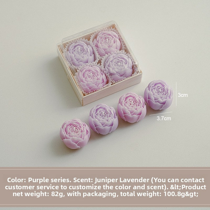 Handmade Floral Scented Candles Gift Set