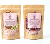 Botanical bath soak set with Himalayan pink salt