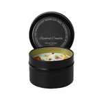 Dried flower crystal soy wax scented candle