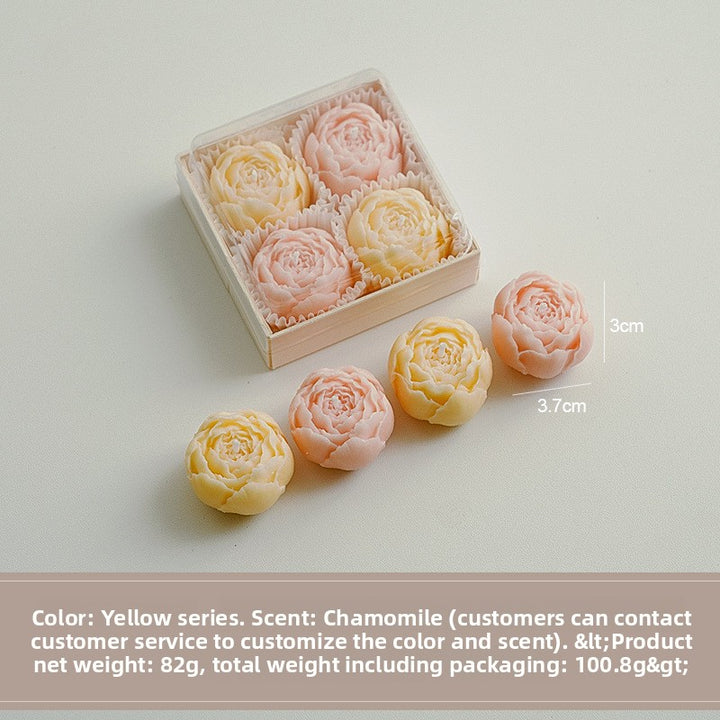 Handmade Floral Scented Candles Gift Set