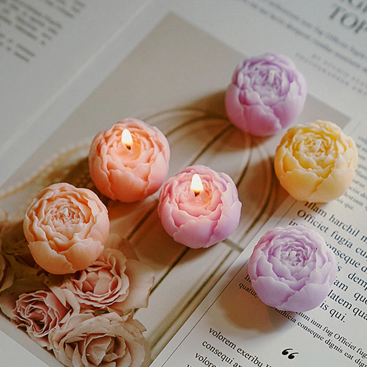 Handmade Floral Scented Candles Gift Set