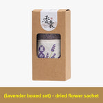 Lavender Sachet Gift Box with Dried Flowers