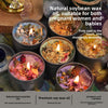 Dried flower crystal soy wax scented candle