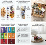 Chakra smudge set for home cleansing ritual