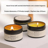 Dried flower crystal soy wax scented candle