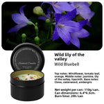 Dried flower crystal soy wax scented candle