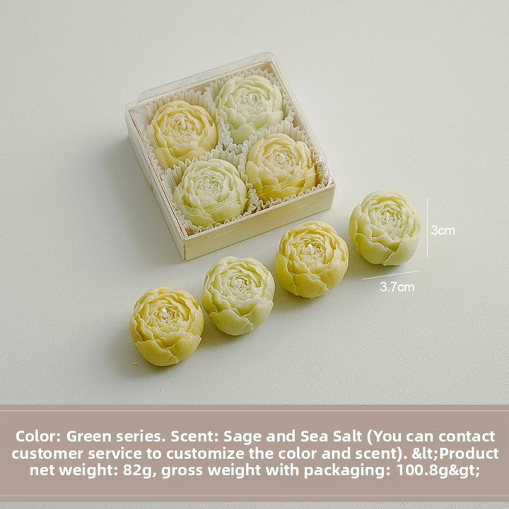 Handmade Floral Scented Candles Gift Set