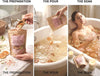 Botanical bath salts close-up